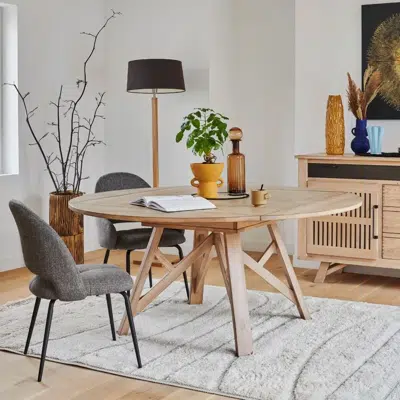 Table de repas carrée à volets