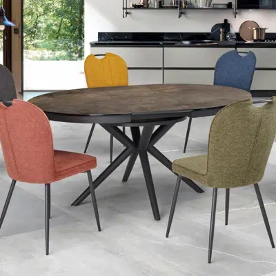 Table ronde extensible