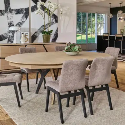 Table ronde extensible