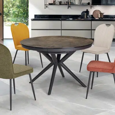 Table ronde extensible