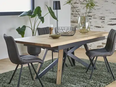 Table de repas rectangulaire extensible
