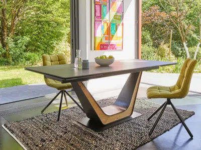 Table de séjour en céramique pleine masse