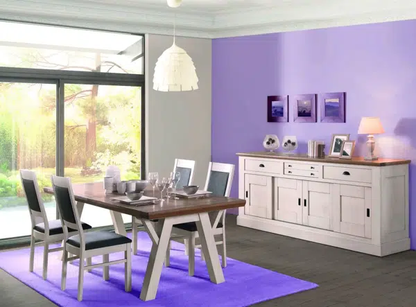 Table rectangulaire extensible tréteaux