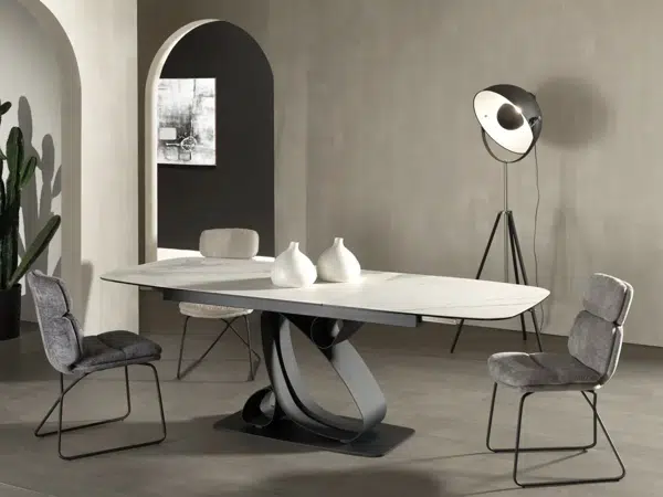 Table de séjour céramique extensible
